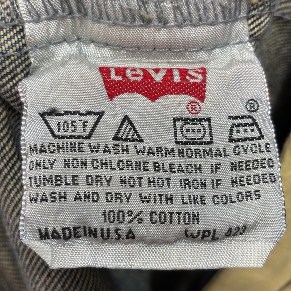 Vtg Levi’s 501xx USA made jeans 30 x 34 dark blue - Picture 4 of 8